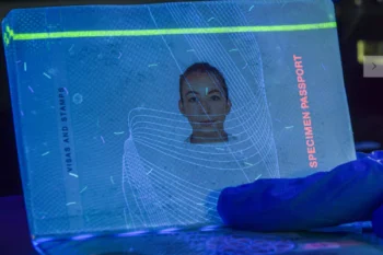 Analyse d'un passeport avec le VSC9000